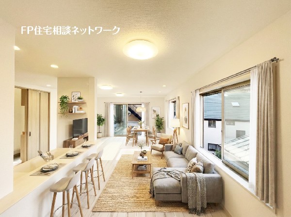 オープンでのびやかな空間を生み出す、広がりとゆとり。家族と過ごす時間を大切にしたい方にぴったりです。