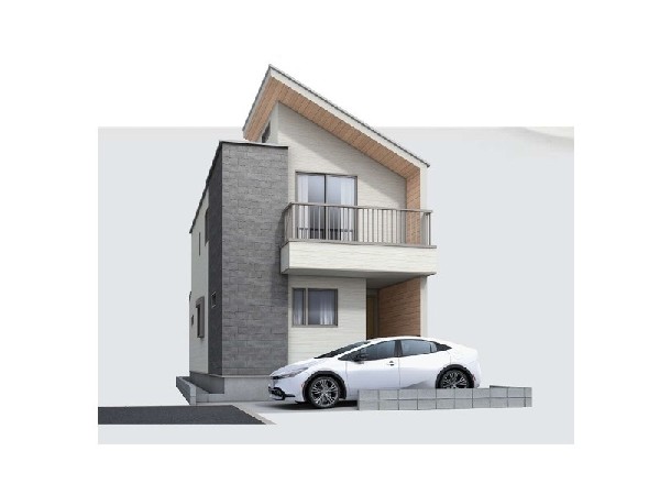 外観:閑静な住宅地に馴染む落ち着いた色合いの外観。長く住んでも飽きのこないシンプルな色目です。