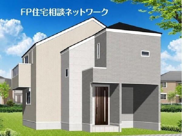 外観:無駄を省いたシンプルモダンな外観。グレーの外壁はクールで落ち着いた印象。汚れが目立ちにくいのも魅力。