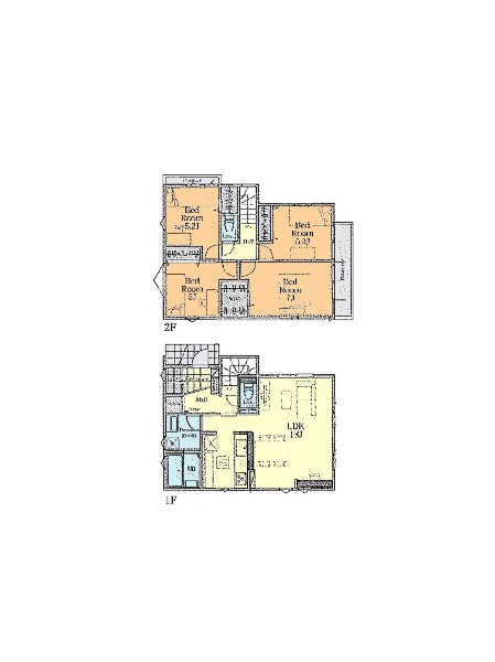 間取り:１号棟間取図