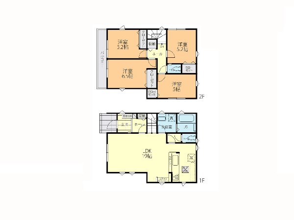間取り:６号棟間取図