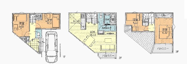 間取り:３号棟間取図
