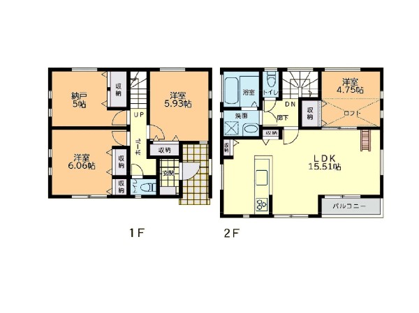 間取り:B号棟間取図