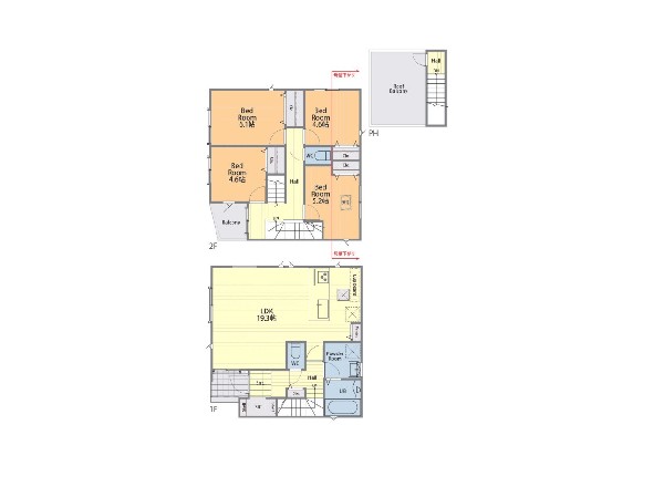 間取り:１号棟間取図