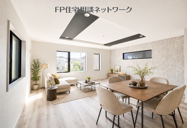 陽だまりリビング♪（本画像はAI加工済みであり、現地に家具等はなく価格にも含まれていません）