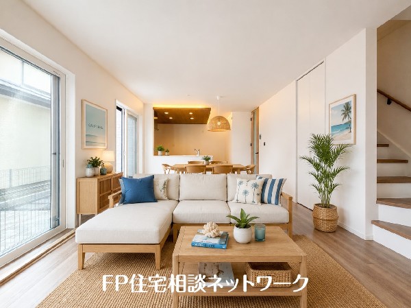 19.07帖の明るいLDK♪（本画像はAI加工済みであり、現地に家具等はなく価格にも含まれていません）