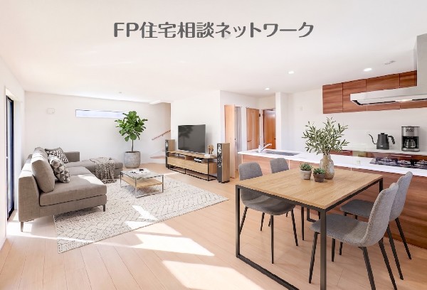 18.9帖の明るいLDK（本画像はAI加工済みであり、現地に家具等はなく価格にも含まれていません）