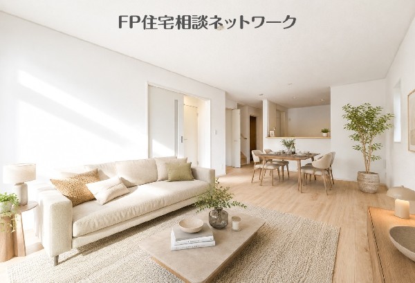 家具が配置しやすい使いやすい形のLDK。（※画像はAI CG加工となり、家具は価格に含まれません）