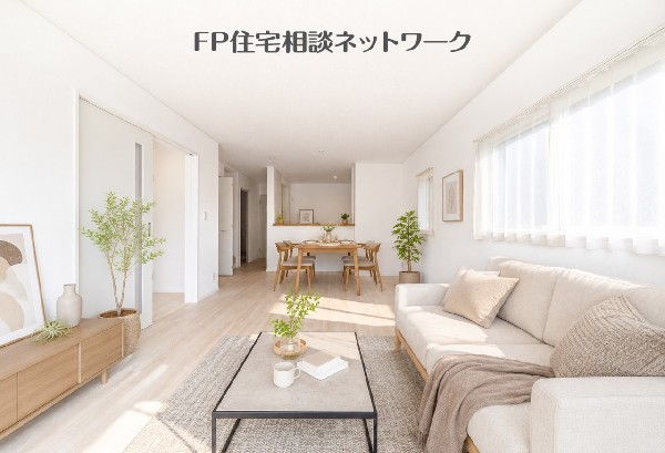 カフェ気分のオシャレなリビングで寛ぎの時間を。（※画像はAI CG加工となり家具は含まれません）