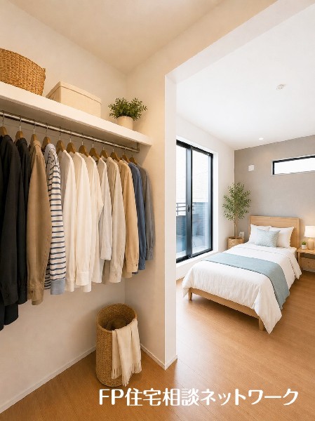 大容量のクローゼット付きでお部屋スッキリ！お洋服や季節物の収納に困らないのが嬉しいポイント♪