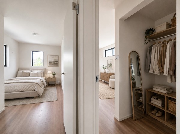 明るい開放感あるお部屋です（本画像はAI加工済みであり、現地に家具等はなく価格にも含まれていません）