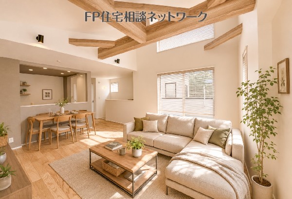 ゆとりあるLDK♪（本画像はAI加工済みであり、現地に家具等はなく価格にも含まれていません）  