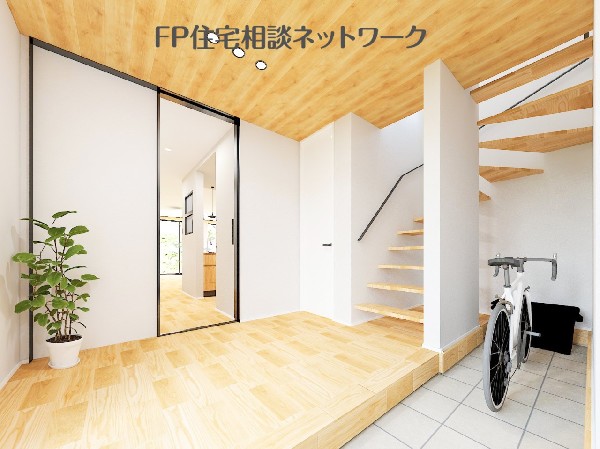 家族を優しく迎える空間です（本画像はAI加工済みであり、現地に家具等はなく価格にも含まれていません）
